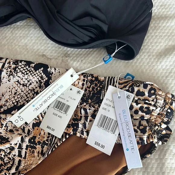 Bleu Rod Beattie Kore Underwire Molded Bikini Swim Top Size 40D and Bottom - Picture 12 of 12